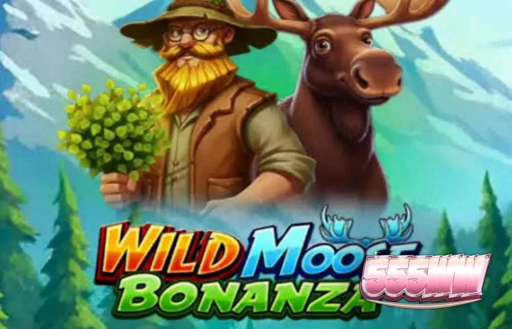 Wild Moose Bonanza স্লট গেমের একটি দৃশ্য যেখানে বনের পরিবেশে মুস এবং গোল্ডেন সিম্বল দেখা যাচ্ছে